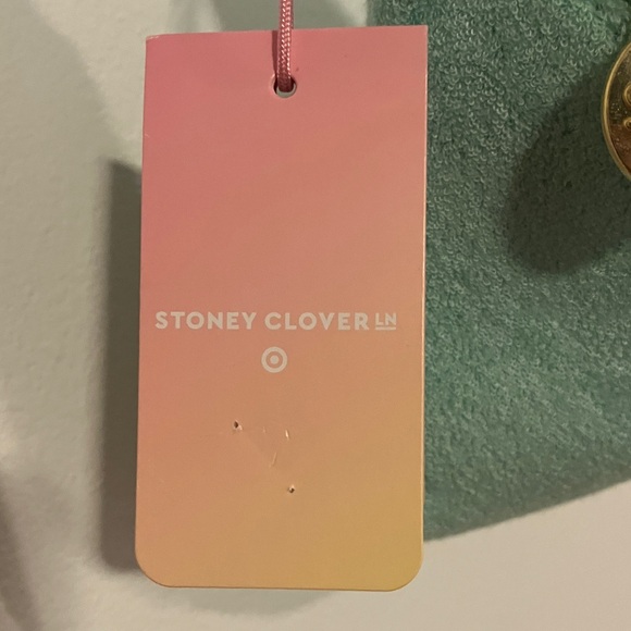 Stoney Clover Lane Mint Crossbody Bag with Gold Zipper - Picture 2 of 4